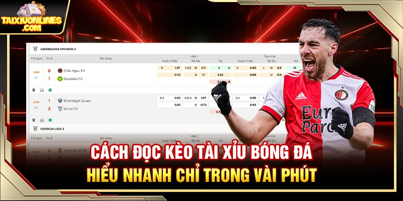 Cách Đọc Kèo Tài Xỉu Bóng Đá – Hiểu Nhanh Chỉ Trong Vài Phút