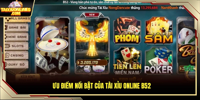 Điểm khác biệt tạo nên sức hút của tài xỉu B52