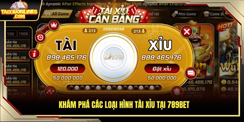 Danh mục game tài xỉu hấp dẫn của 789Bet